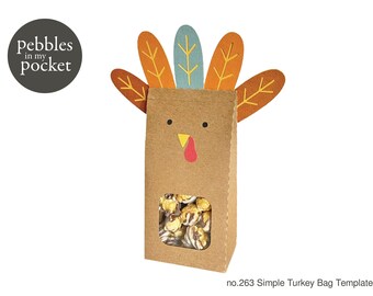no.263 Simple Turkey Bag Digital Download SVG & Pdf
