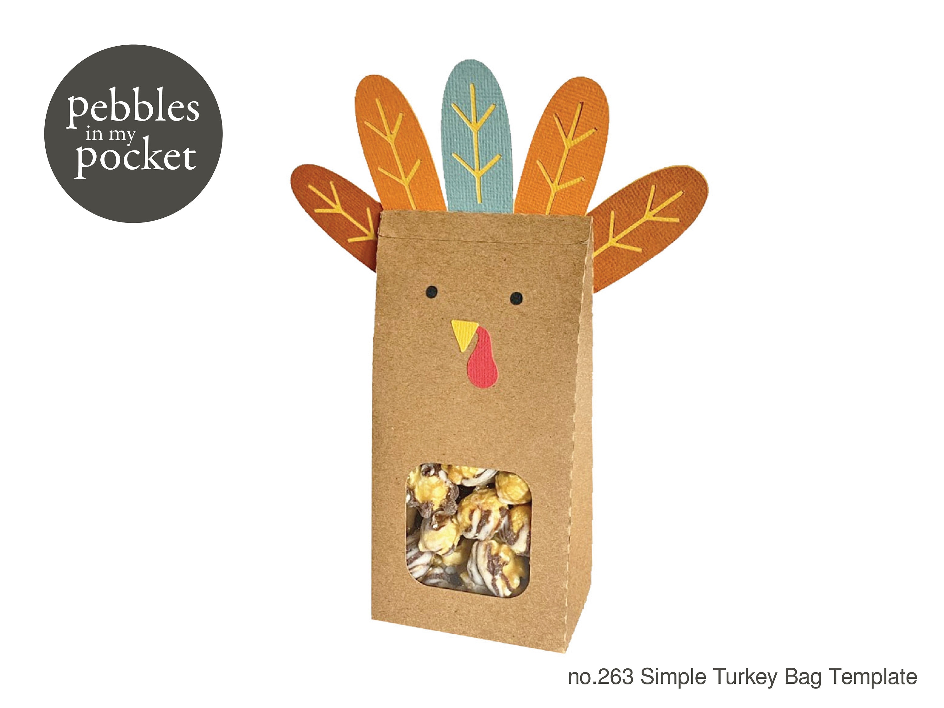 no.263 simple turkey bag digital download svg & pdf - etsy