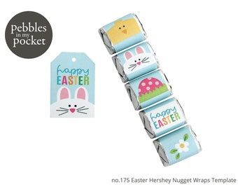 no.175 Easter Characters Nugget Wraps Digital Download Print/Cut SVG & Pdf