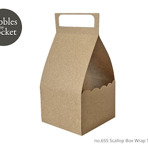 no.655 Scallop Box Wrap Digital Download SVG & Pdf