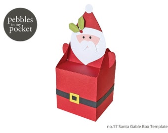no.17 Santa Gable Box Digital Download SVG & Pdf