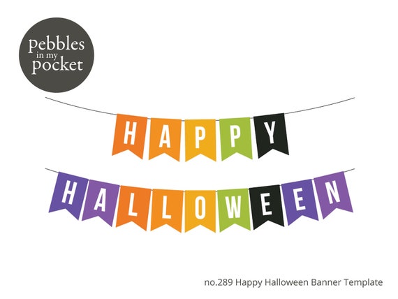 No.289 Happy Halloween Banner Print/Cut SVG & Pdf -  Portugal