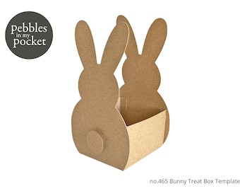 no.465 Bunny Treat Box Digital Download SVG & Pdf