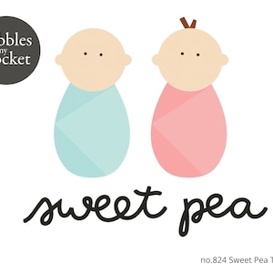 no.824 Sweet Pea Digital Download SVG & Pdf