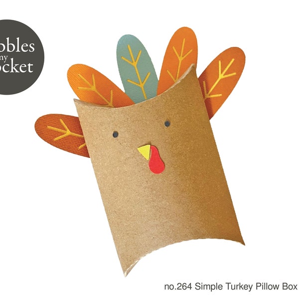 no.264 Simple Turkey Pillow Digital Download SVG & Pdf