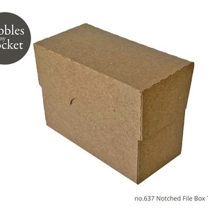 no.637 Notched File Box Digital Download SVG & Pdf