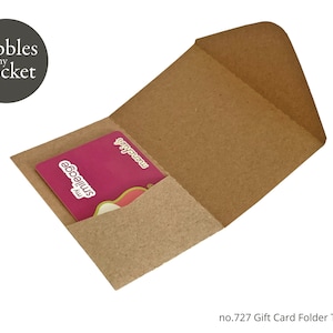no.727 Gift Card Folder Digital Download SVG & Pdf
