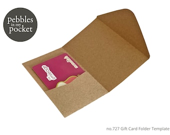 no.727 Gift Card Folder Digital Download SVG & Pdf