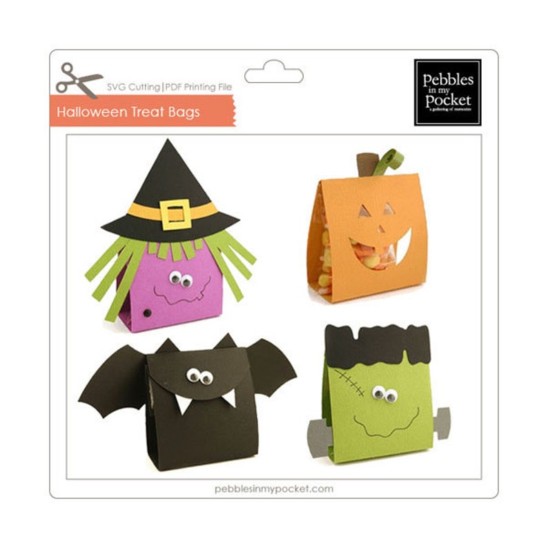 Halloween Treat Bags SVG & Pdf Etsy