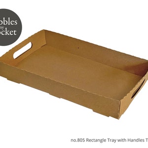 no.805 Rectangle Tray with Rounded Handles Digital Download SVG & Pdf