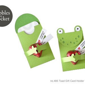 no.485 Toad Gift Card Holder Digital Télécharger SVG & Pdf