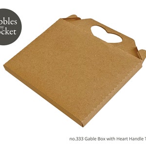 no.333 Gable Box with Heart handle Digital Download SVG & Pdf