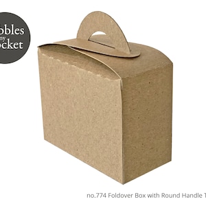 no.774 Fold Over Rectangle Box with Round Handle Digital Download SVG & Pdf