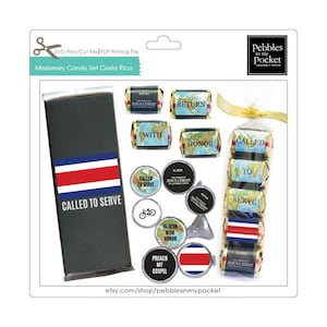 Missionary Candy Set Costa Rica Digital Download Print/Cut SVG & Pdf