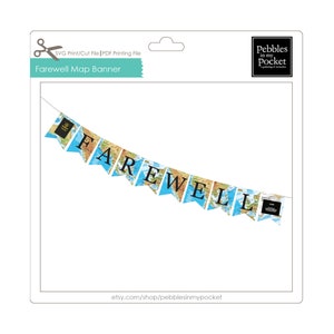 Abschiedskarte Banner Digitaler Download Print/Cut SVG & Pdf
