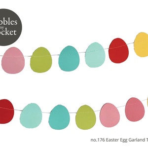 no.176 Easter Egg Garland Digital Download SVG & Pdf