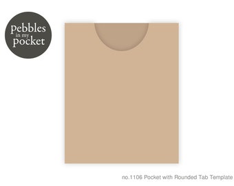 no.1106 Pocket with Rounded Tab Download SVG & Pdf