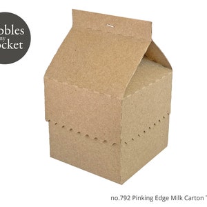 no.792 Pinking Milk Carton Box Digital Download SVG & Pdf