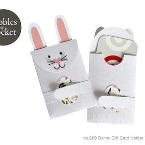 no.869 Porta-cartão-presente Bunny Download digital SVG e PDF