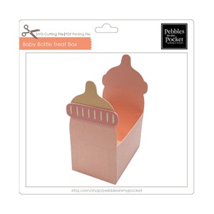Baby Bottle Treat Box Digital Download SVG & Pdf