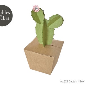 no.625 Cactus 1 Box Digital Download SVG & Pdf