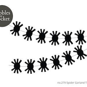 no.279 Spider Garland Digital Download SVG & Pdf