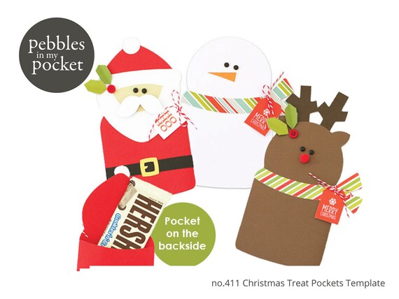 no.411 Christmas Treat Pockets Digital Download SVG & Pdf