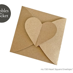 no.150 Heart Square Envelope Digital Download SVG & Pdf