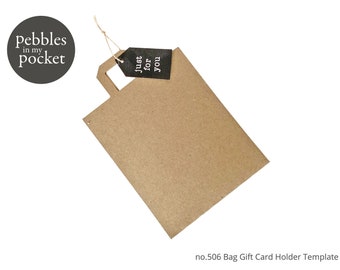 no.506 Bag Gift Card Holder Digital Download SVG & Pdf