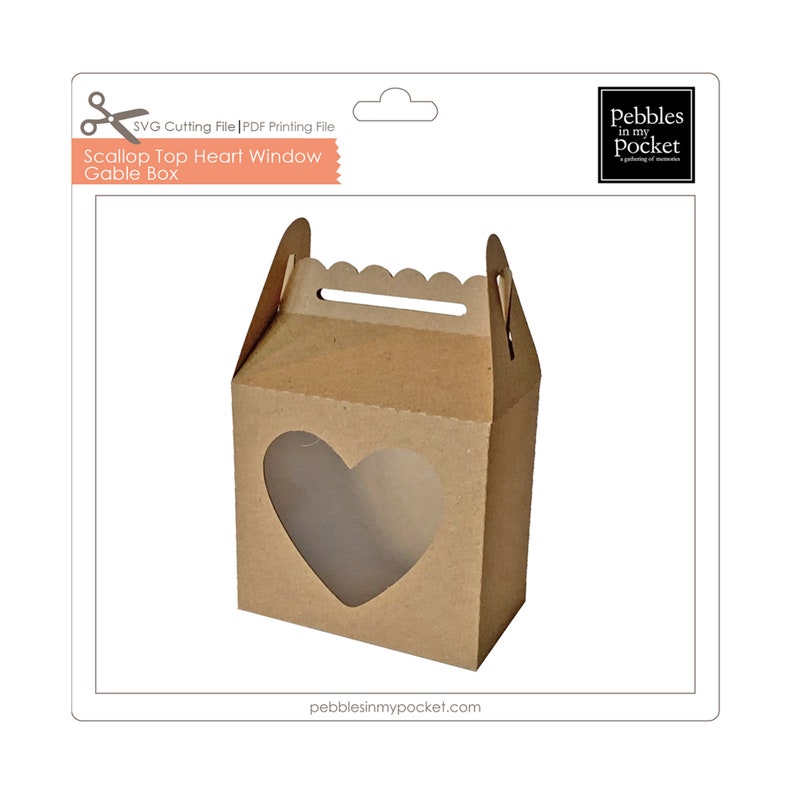 Download Scallop Top Heart Window Gable Box Digital Download Svg Pdf Party Favors Craft Supplies Tools Keyforrest Lt