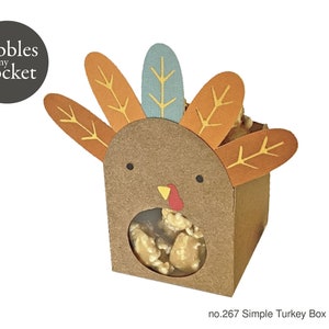 no.267 Simple Turkey Box Digital Download SVG & Pdf