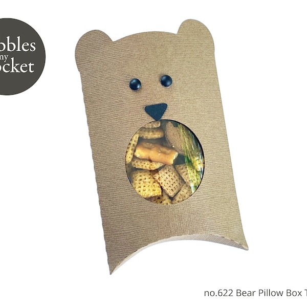 no.622 Bear Pillow Box Digital Download SVG & Pdf