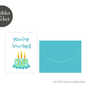 no.1413 You're Invited Card Digital Download SVG & Pdf