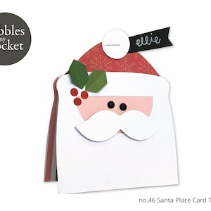 no.46 Santa Place Card Digital Descargar SVG & Pdf