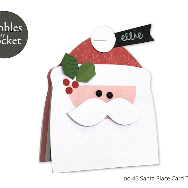 no.46 Santa Place Card Digital Download SVG & Pdf