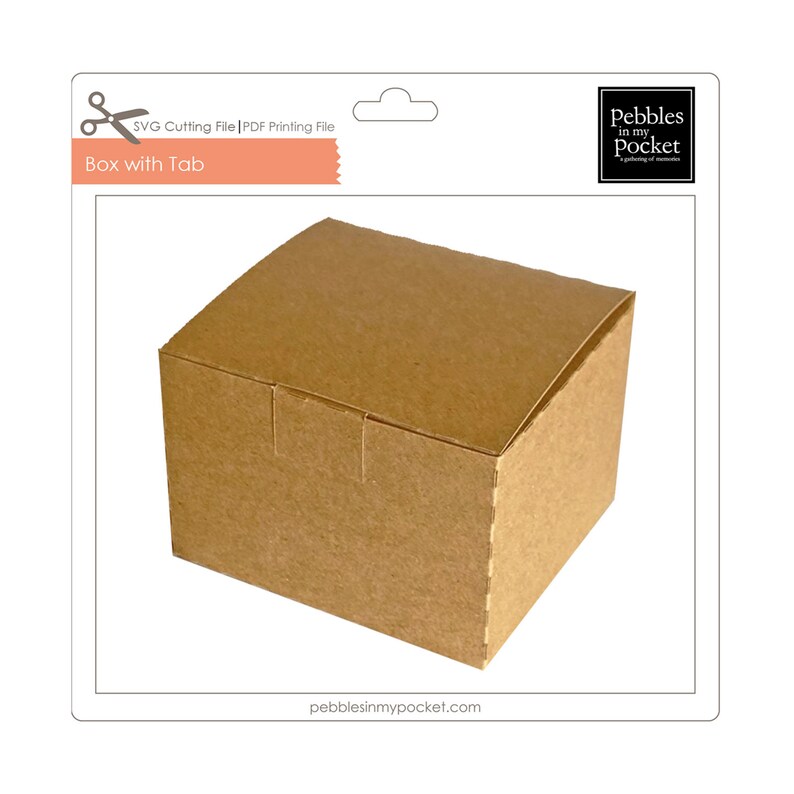 Box with Tab Digital Download SVG /& Pdf
