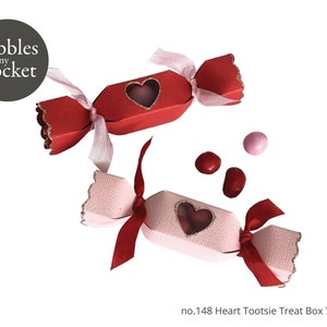 no.148 Heart Tootsie Box Digital Download SVG & Pdf