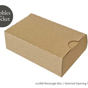 no.800 Rectangle Box with Notched Opening Digital Download SVG & Pdf