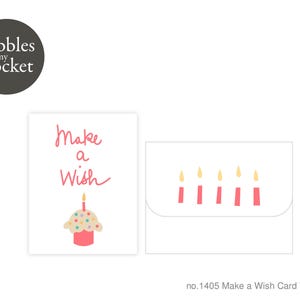 nr. 1405 Make a Wish-kaart Digitale download, SVG en pdf