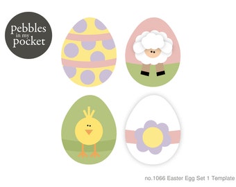 no.1066 Easter Egg Set 1 Digital Download SVG & Pdf