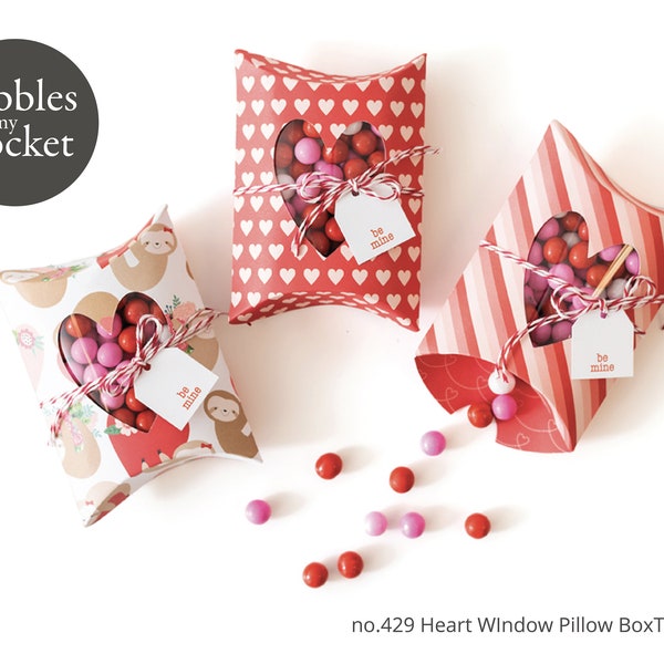 no429 Heart Pillow Box Digital Download SVG & Pdf