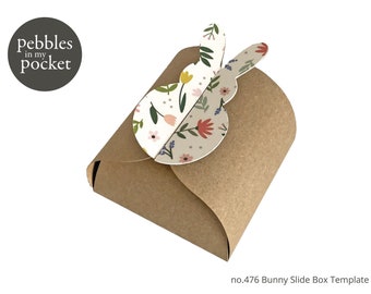 no.476 Slide Box with Bunny Digital Download SVG & Pdf