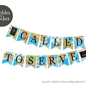 no.541 Called to Serve Map Banner Digital Download Print/Cut SVG & Pdf