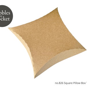 no.826 Square Pillow Box Digital Download SVG & Pdf