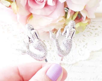 Silver Mermaid Hair Pins - Mermaid Bobby Pin Set - Mermaid Beach Hair - Wedding Hair Accessory - Bridal Hair - Mystical Mermaid