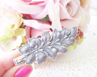 Ochsen Silber Blatt Krawattenstange - Blatt Krawattenstange - Herren Krawattenklammer - Hochzeit Accessoire - Trauzeugen Blatt Krawattenstange - Wald Hochzeit - Herbst Blatt