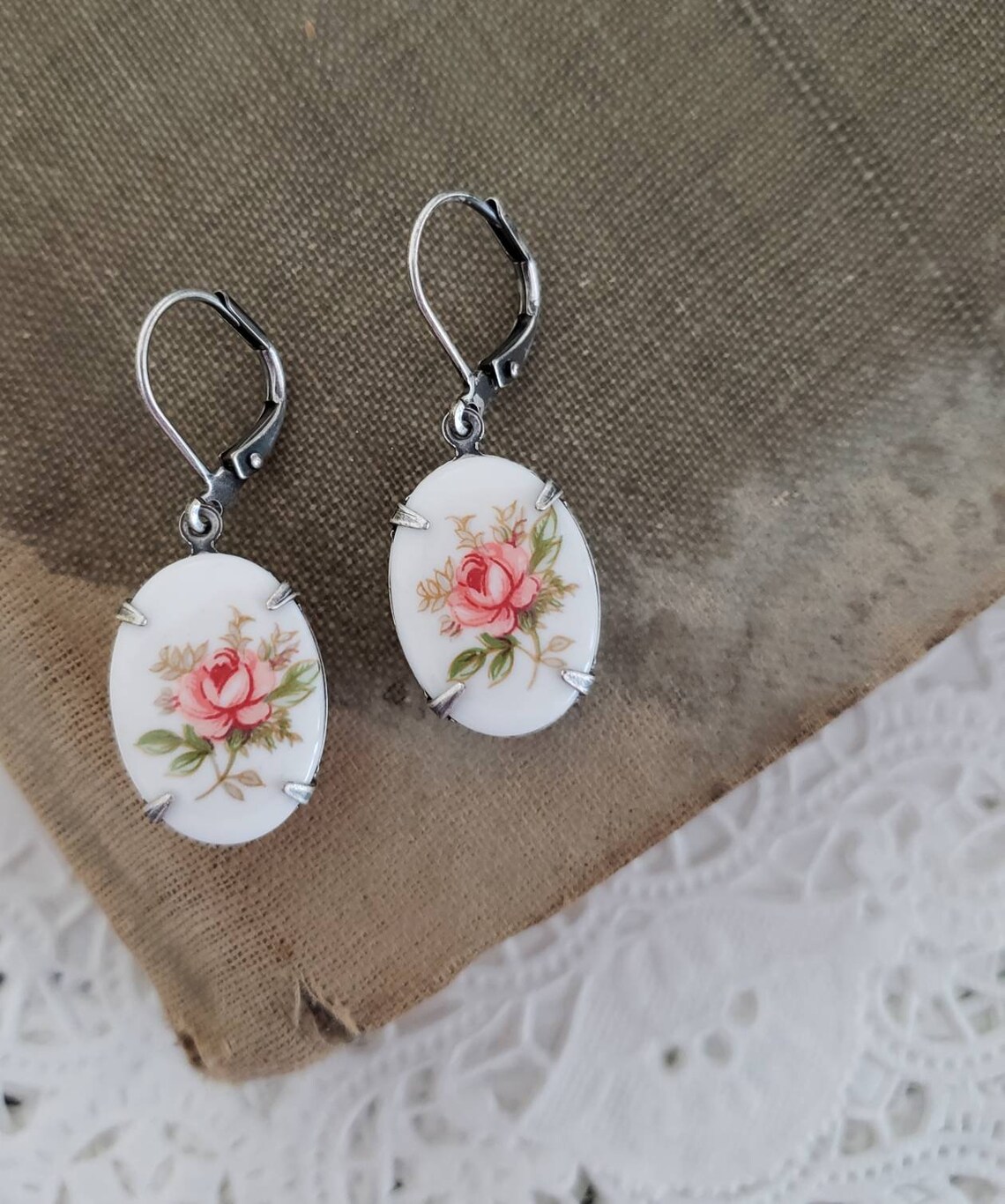 Limoges Sterling Silver Earrings