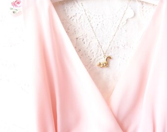Gold Plated Squirrel Necklace - Squirrel Charm - Animal Necklace - Nature - Woodland - Forest Friend - Gold Squirrel - Squirrel Pendant