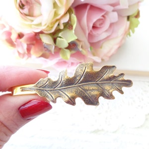 Spinka do krawata Ox Brass Oak Leaf - Spinka do krawata Oak Leaf - Spinka do krawata męska - Akcesorium ślubne - Spinka do krawata Groomsmen Leaf - Ślub w lesie - Jesienny liść