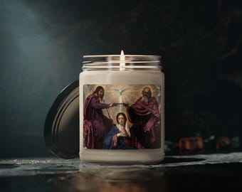 Coronation of the Virgin Soy Candle | Catholic Art, 9oz